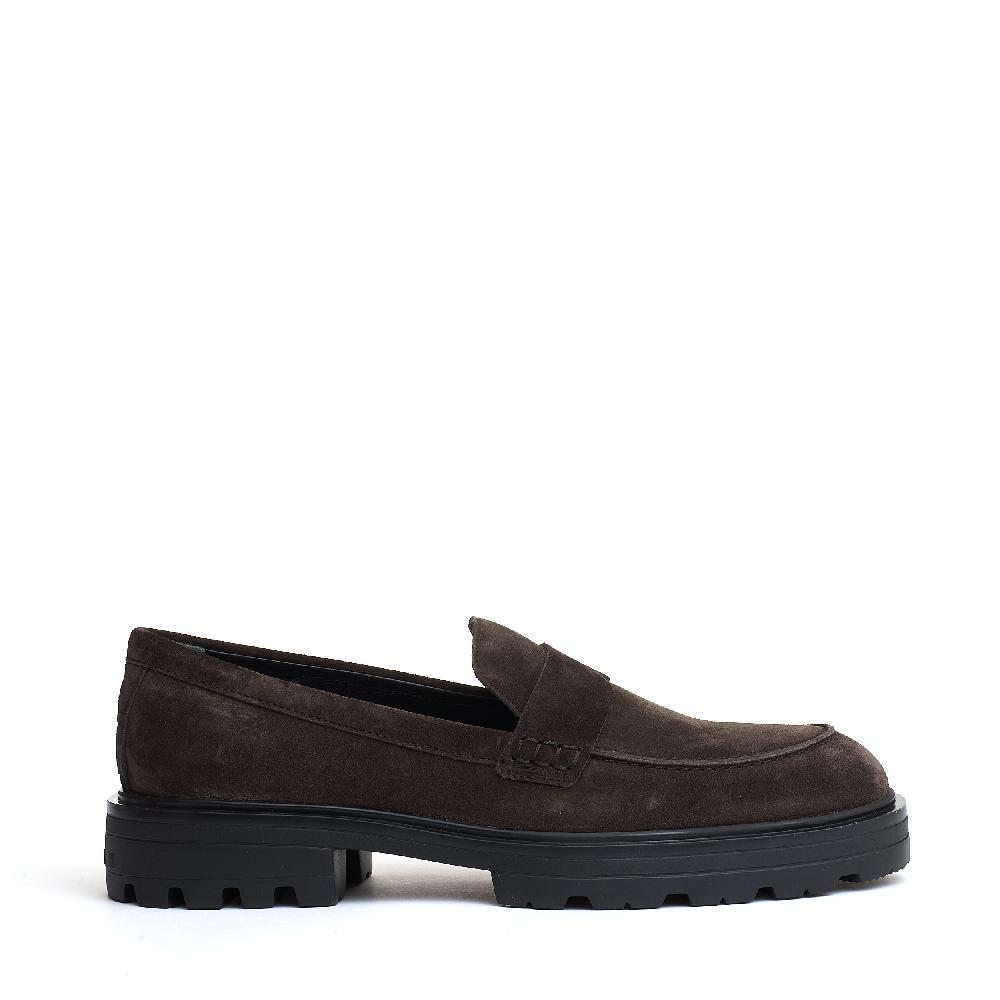 Sorelle Perego mocassino camoscio marrone carroarmato Offerta