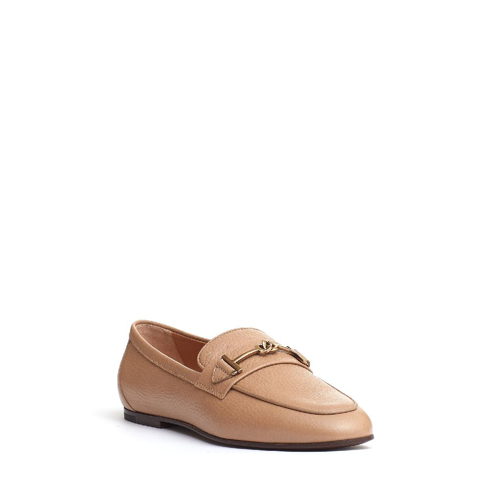 Sorelle Perego mocassino fibbia pelle beige Online
