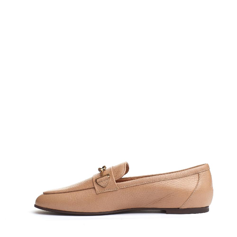Sorelle Perego mocassino fibbia pelle beige Online