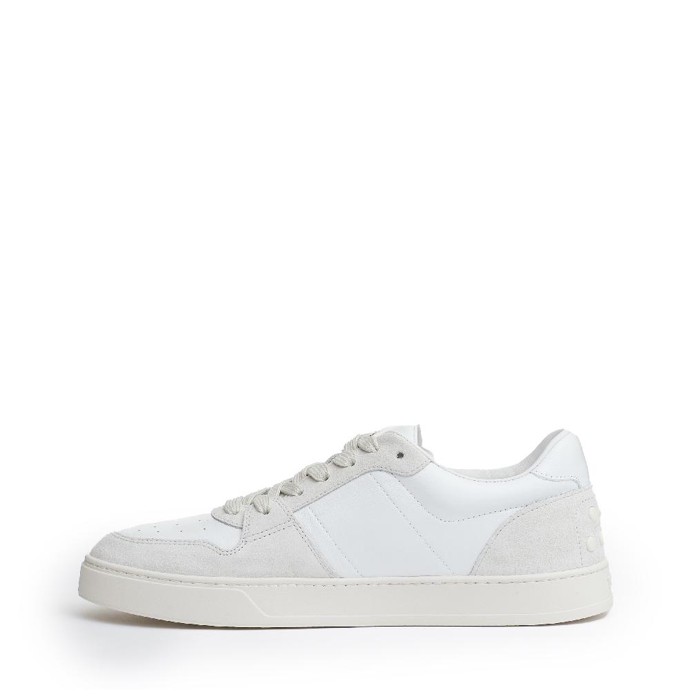 Sorelle Perego snakers pelle e camoscio bianco In Saldo