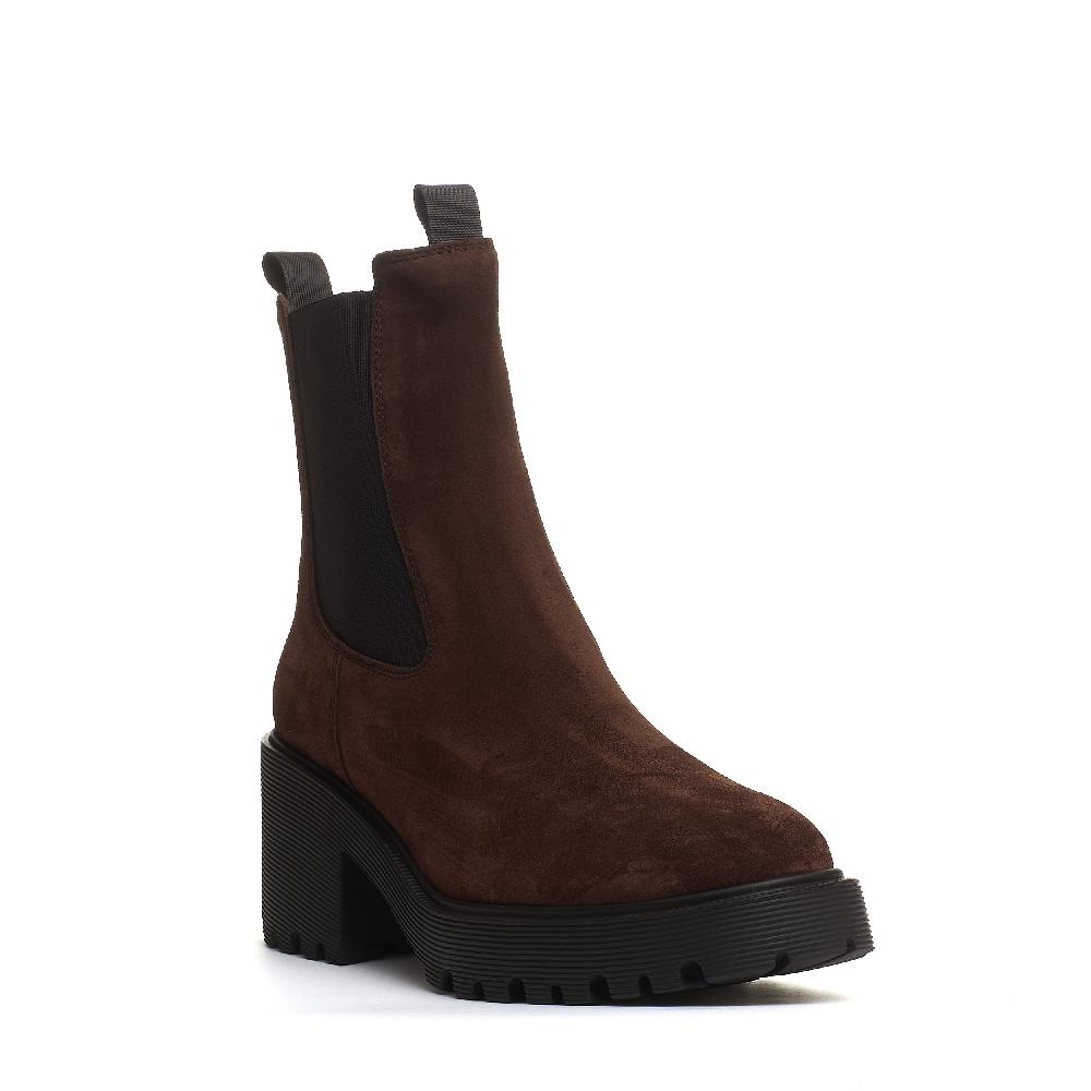 Sorelle Perego stivaletto camoscio marrone tacco 50 2025
