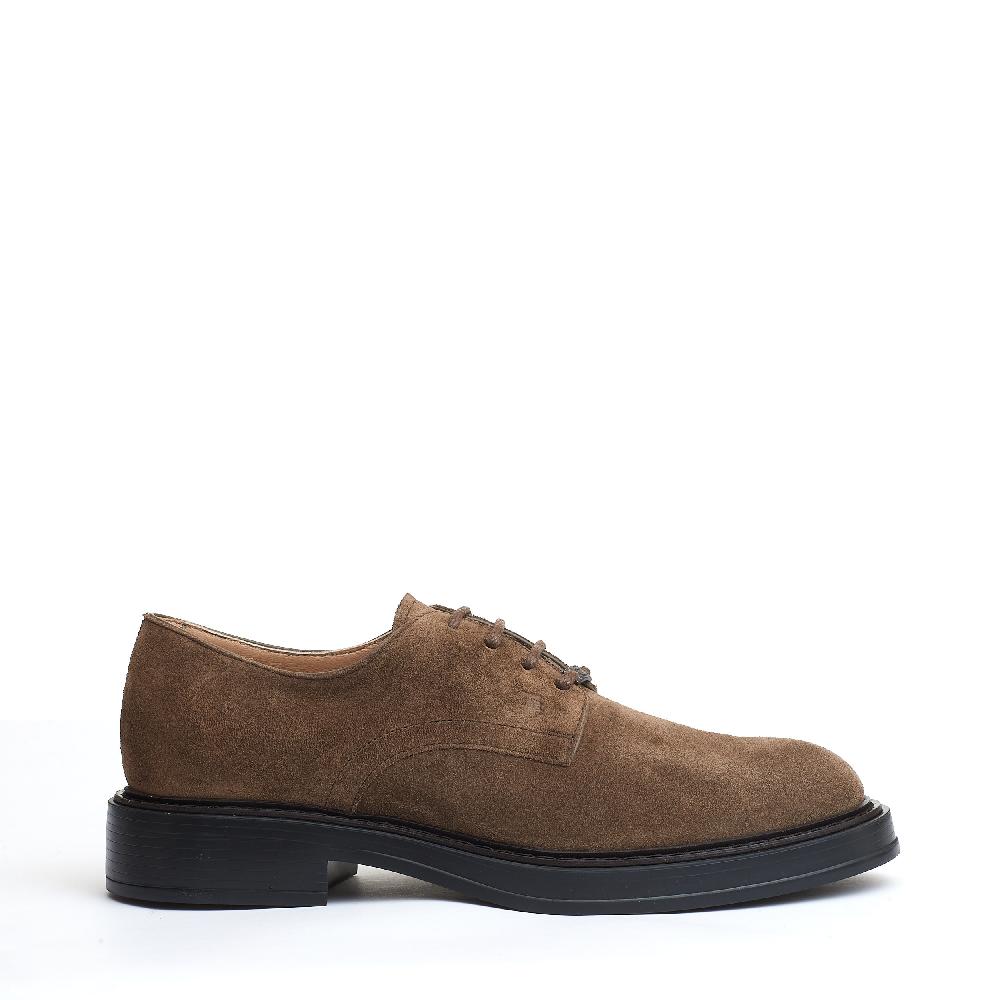 Sorelle Perego stringata in camoscio castoro In Linea