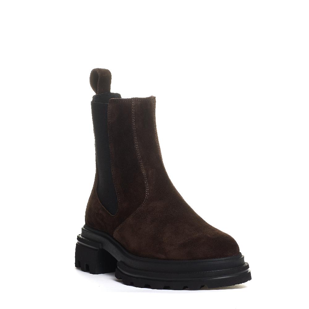 Sorelle Perego chelsea boot elastico camoscio marrone Fino Al -60%