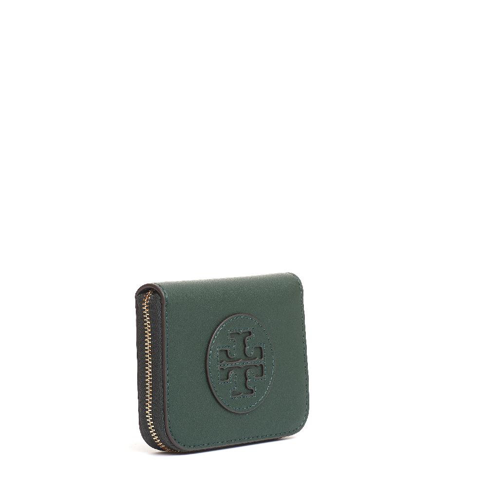 Sorelle Perego small zip portafoglio verde Presa