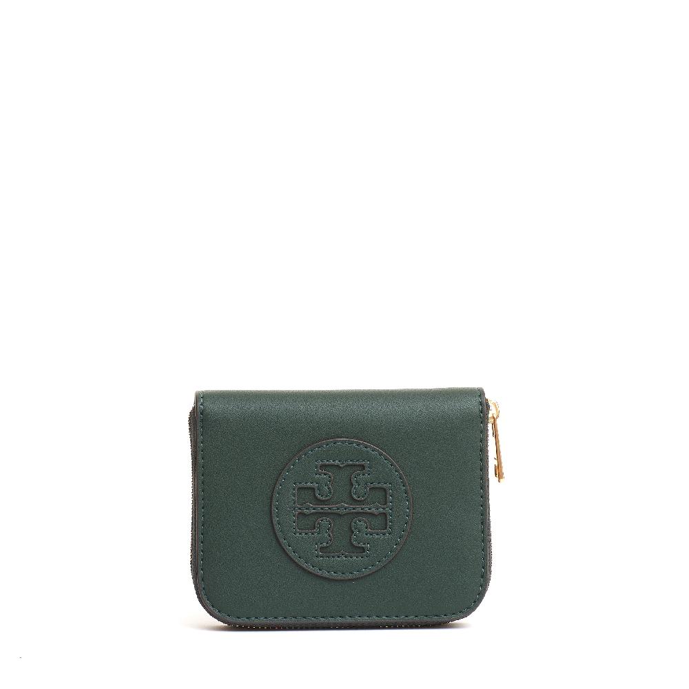 Sorelle Perego small zip portafoglio verde Presa