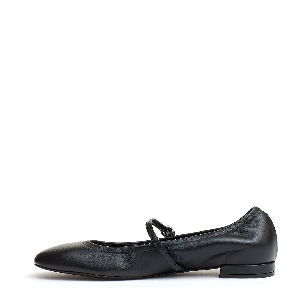 Sorelle Perego ballerina con cinturino pelle nera Outlet