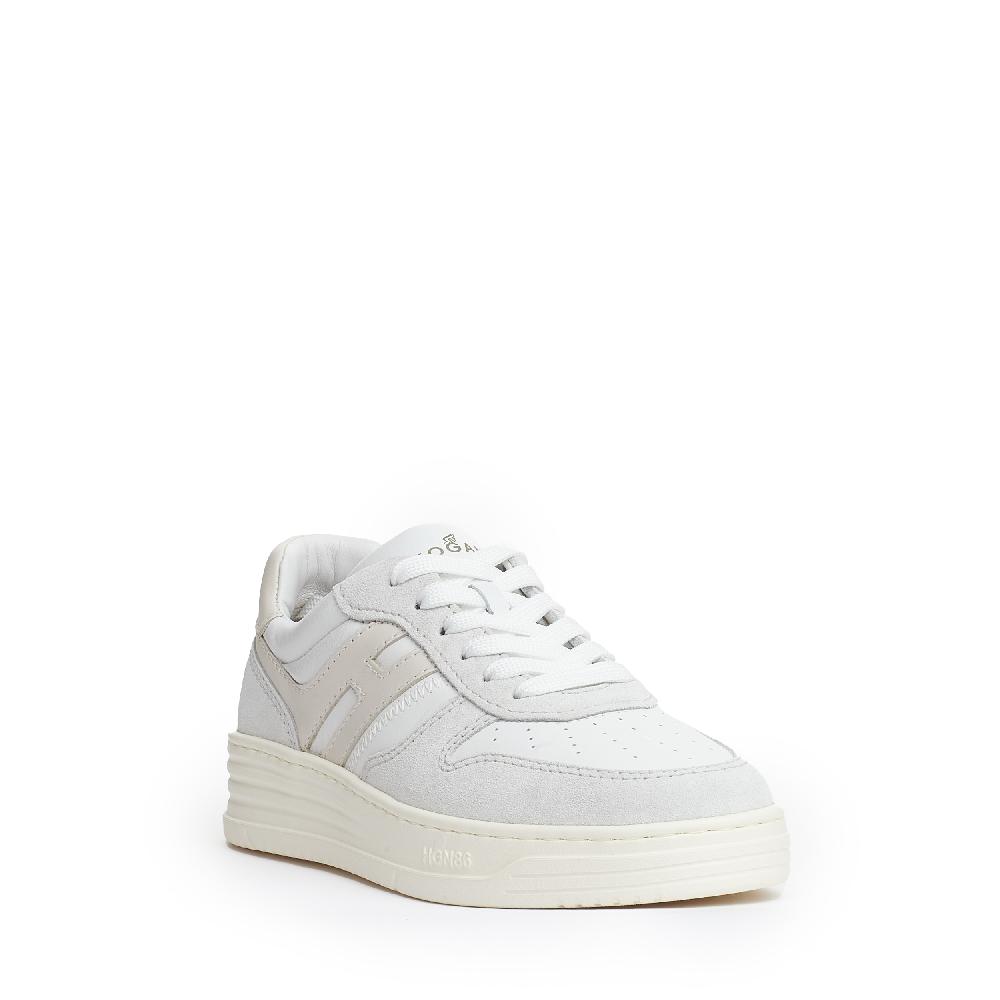 Sorelle Perego basket camoscio grigo e bianco In Vendita
