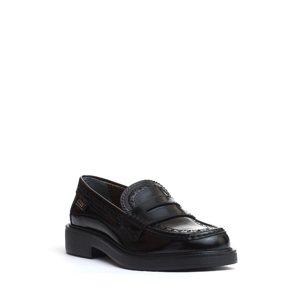 Sorelle Perego mocassino pelle spazzolata inglese nero Hotsell