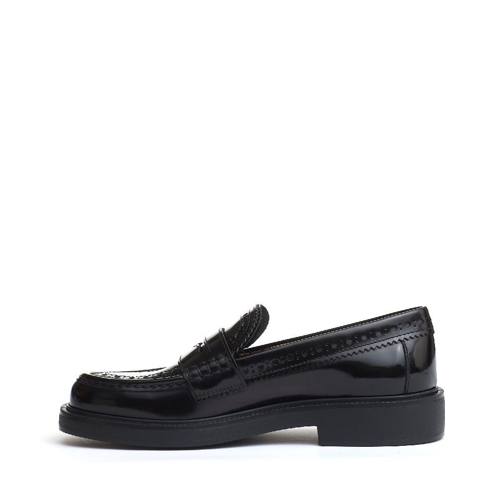Sorelle Perego mocassino pelle spazzolata inglese nero Hotsell