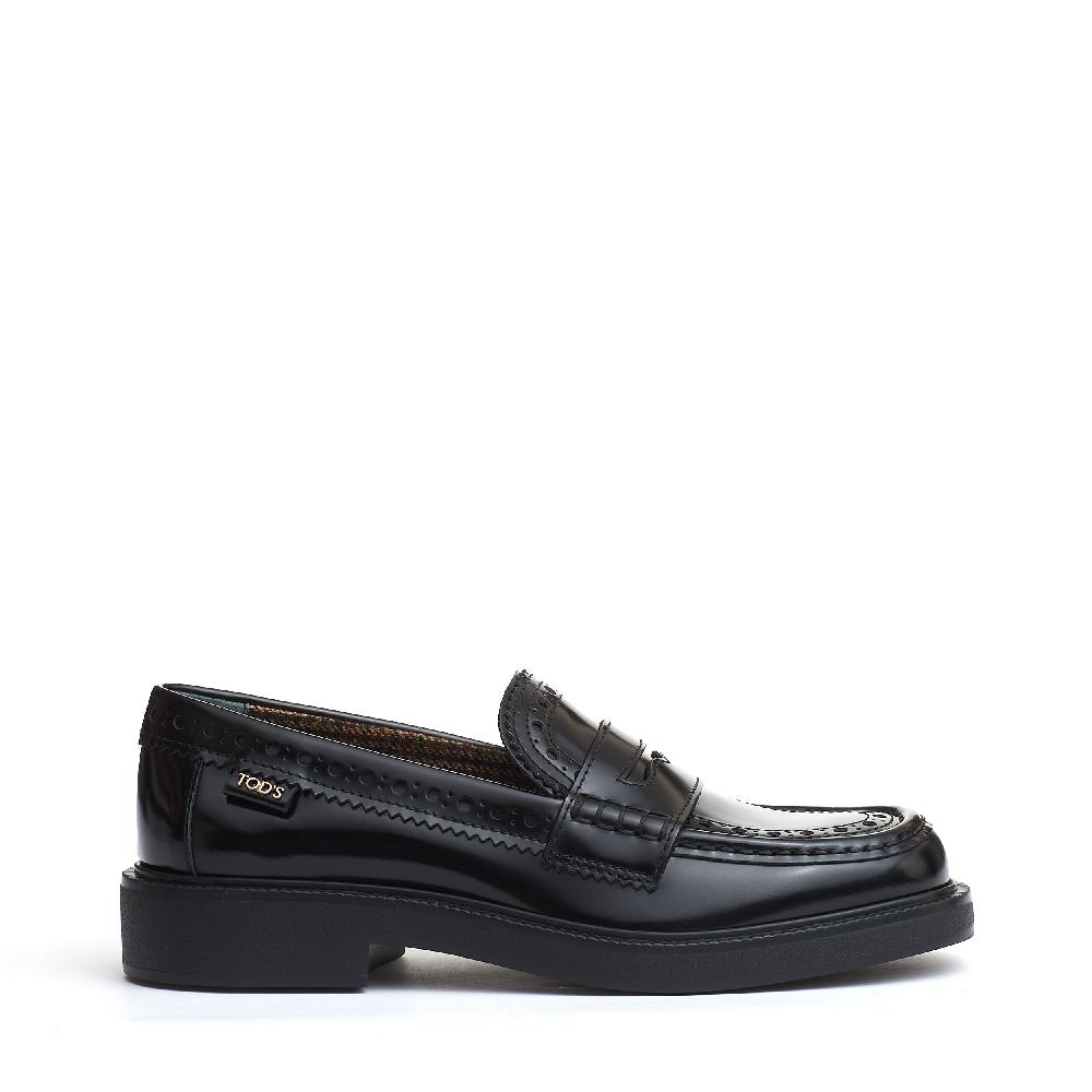 Sorelle Perego mocassino pelle spazzolata inglese nero Hotsell