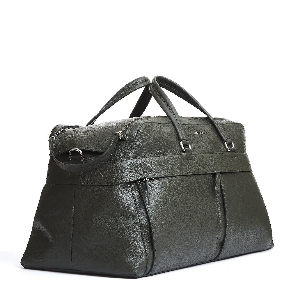 Sorelle Perego borsone da viaggio pelle verde oliva Moda