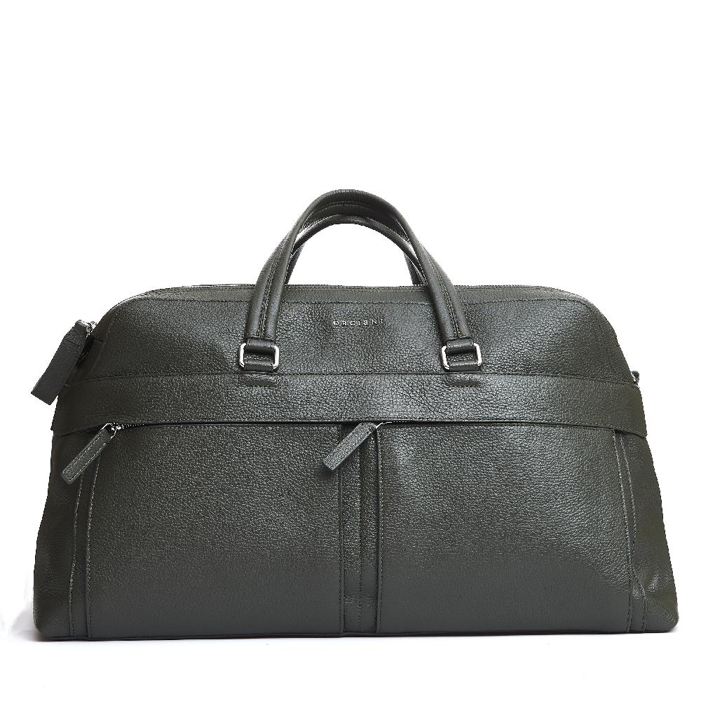 Sorelle Perego borsone da viaggio pelle verde oliva Moda