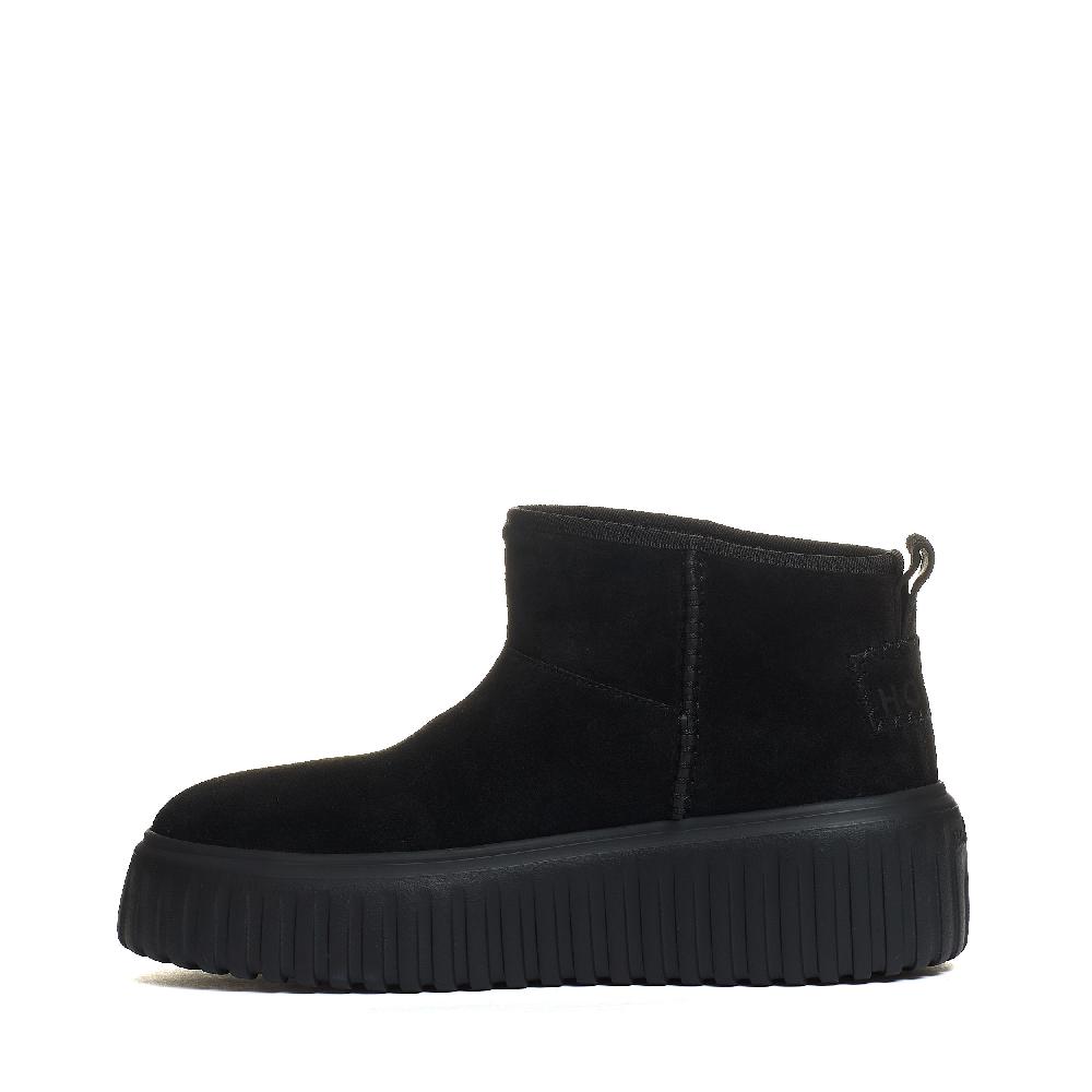 Sorelle Perego h stripes low boot camoscio nero 2025