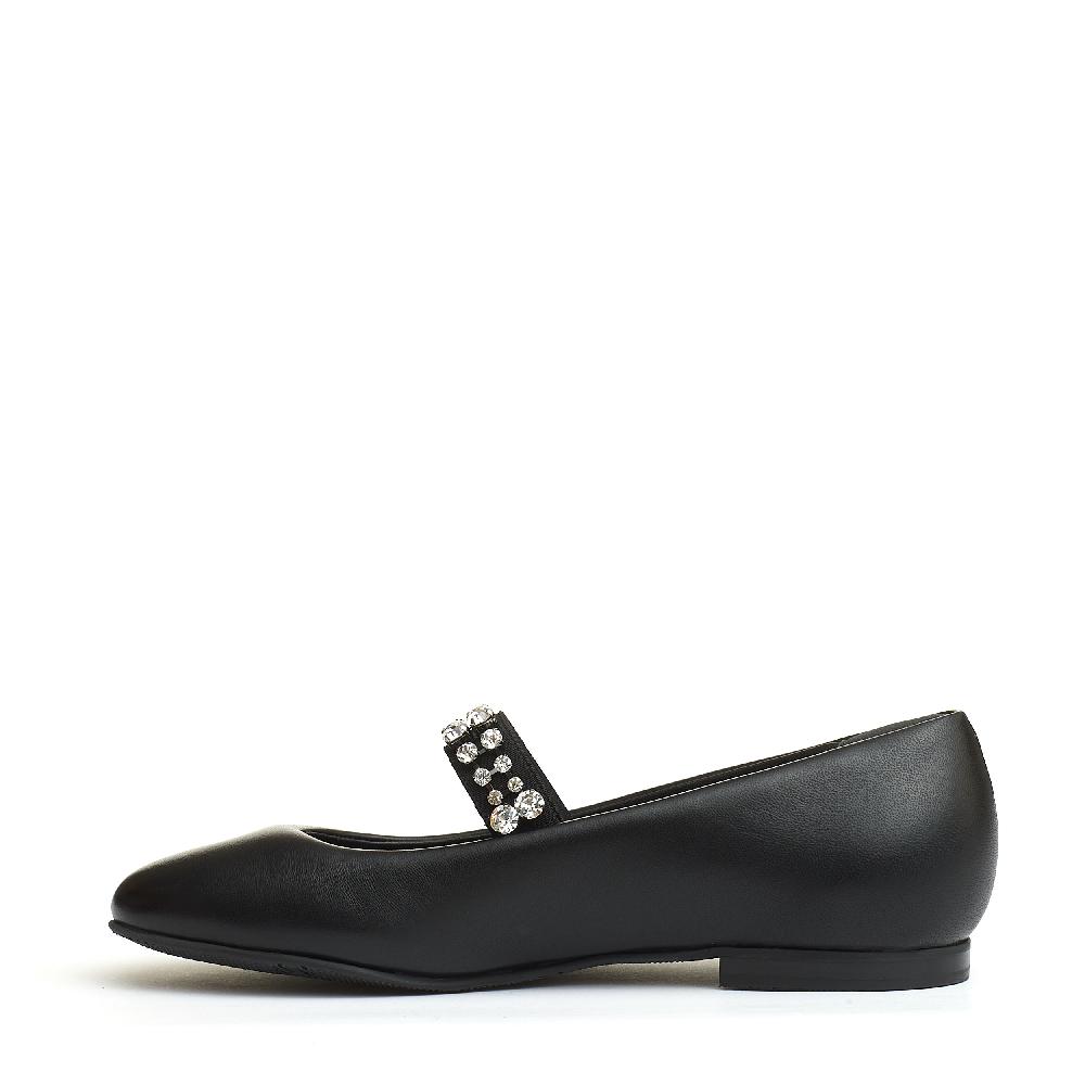 Sorelle Perego ballerina nera cinturino strass Consegna Veloce