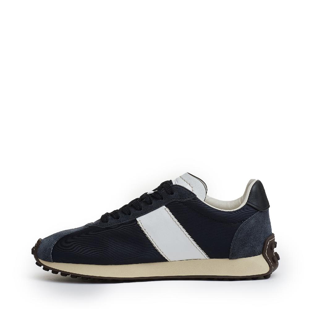 Sorelle Perego sneakers camoscio blu e tessuti Sottocosto