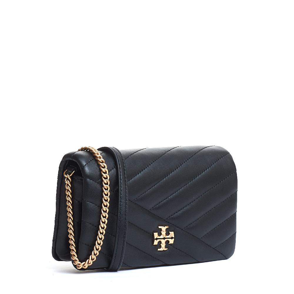 Sorelle Perego chain wallet pelle nera con catena Saldi Di Fabbrica