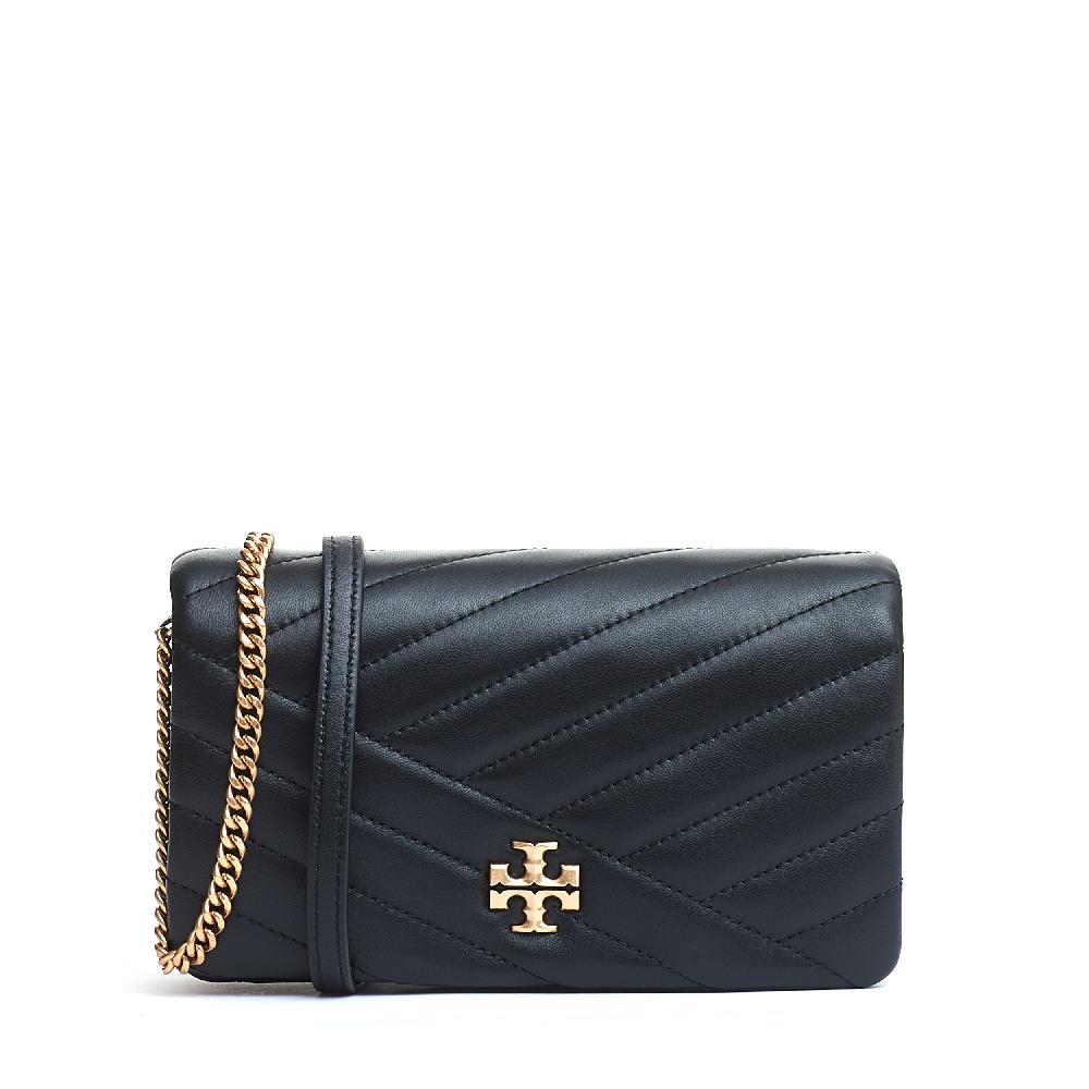 Sorelle Perego chain wallet pelle nera con catena Saldi Di Fabbrica