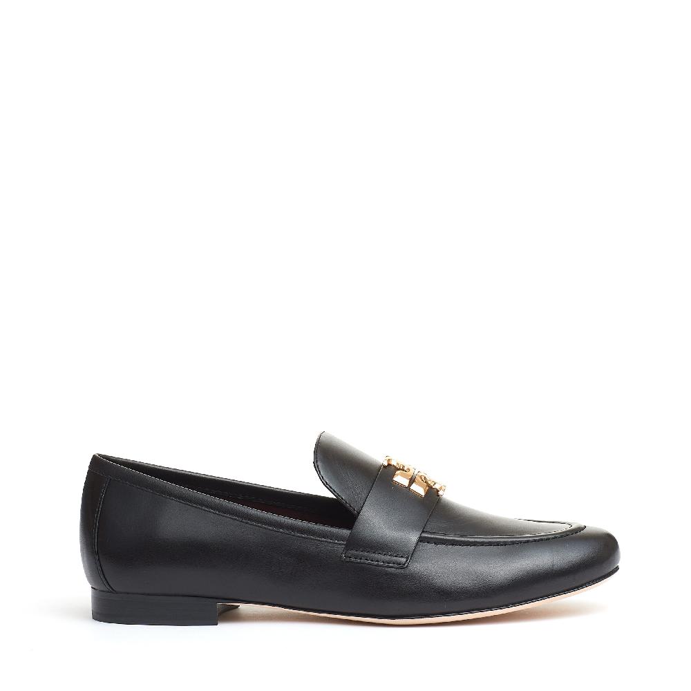 Sorelle Perego mocassino Eleanor pelle nera logo 2025