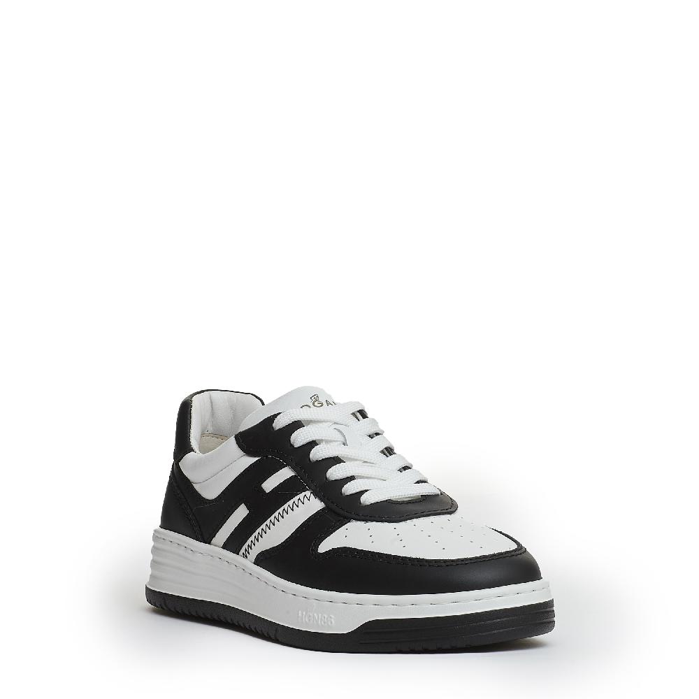 Sorelle Perego basket pelle bianco nero Fino Al -60%