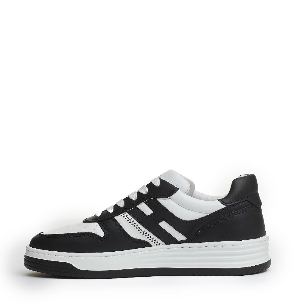 Sorelle Perego basket pelle bianco nero Fino Al -60%