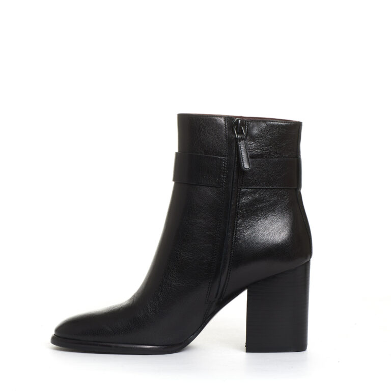 Sorelle Perego stivaletto pelle nera logo tacco 70 mm Hotsell