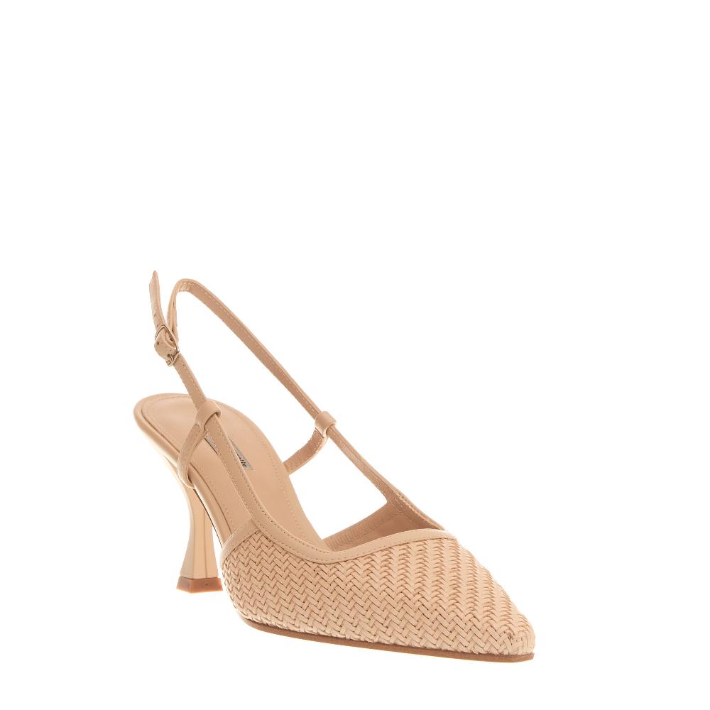 Sorelle Perego slingback intreccio beige Italia