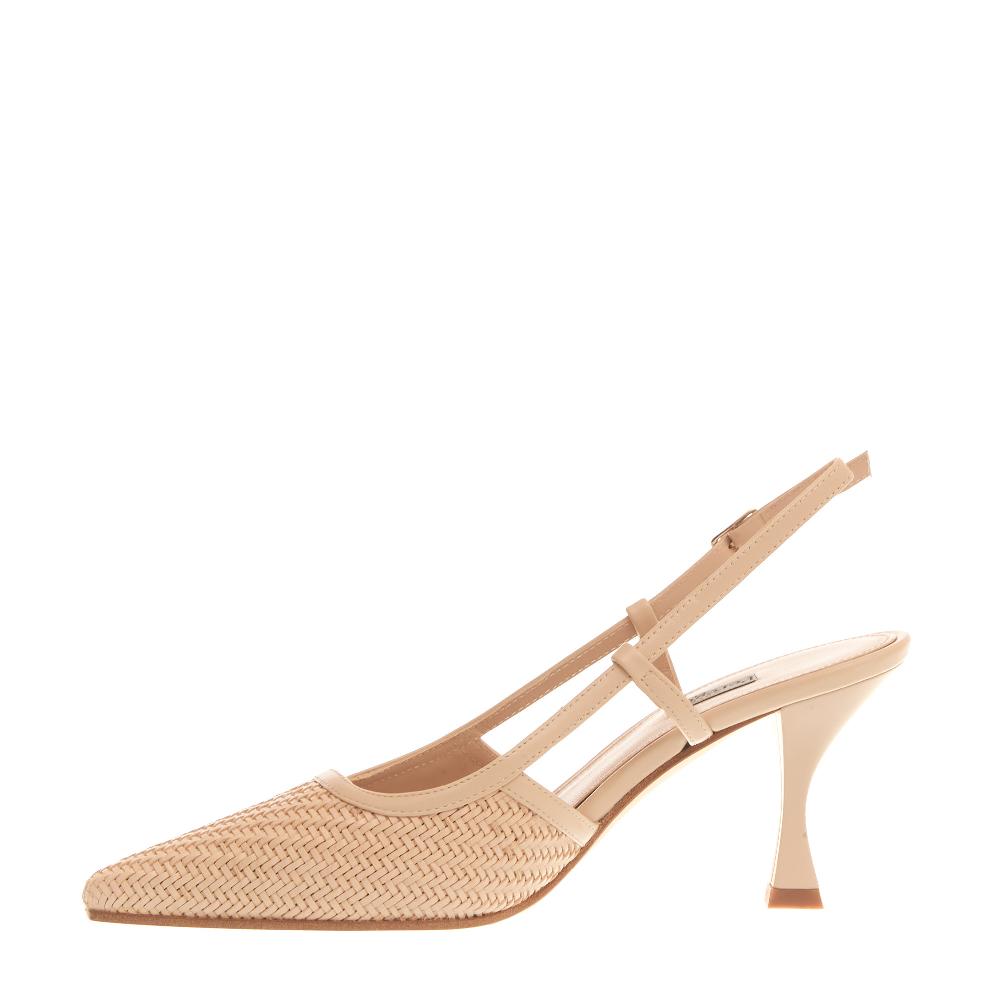 Sorelle Perego slingback intreccio beige Italia
