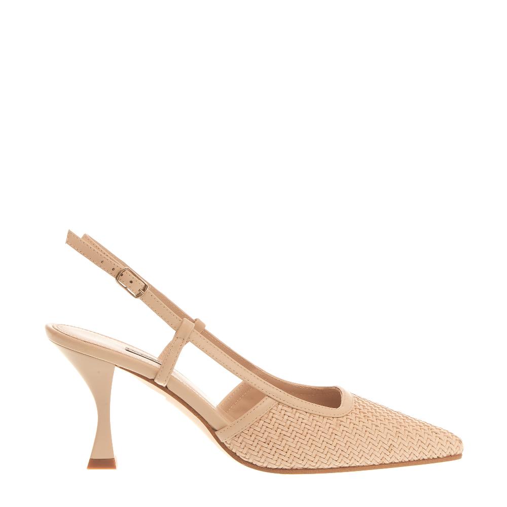 Sorelle Perego slingback intreccio beige Italia