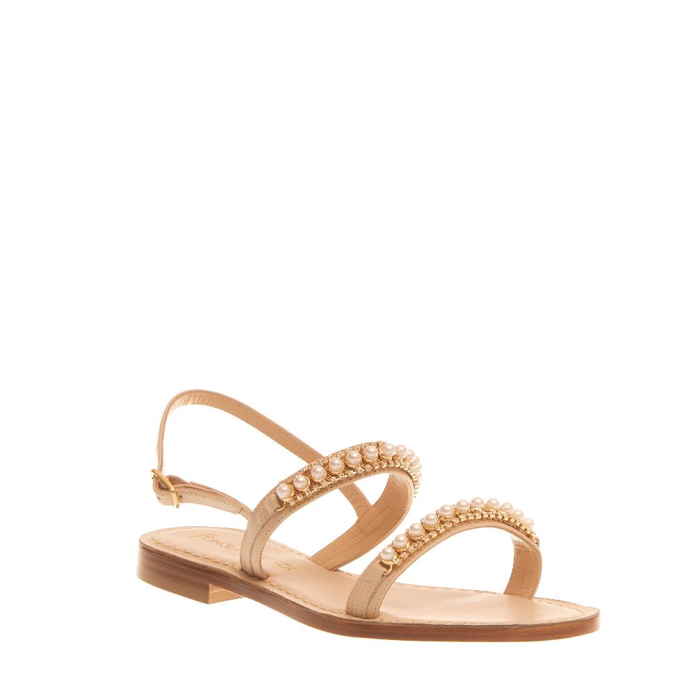 Sorelle Perego sandalo in pelle con perle Offerta Pasqua