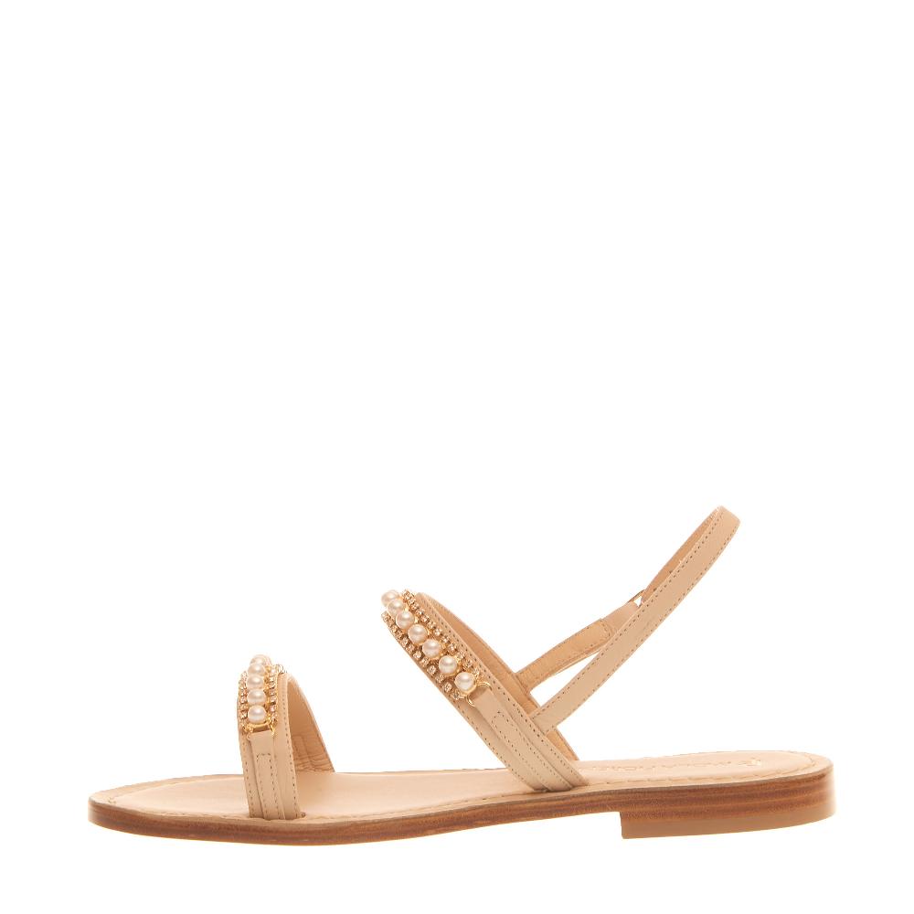 Sorelle Perego sandalo in pelle con perle Offerta Pasqua