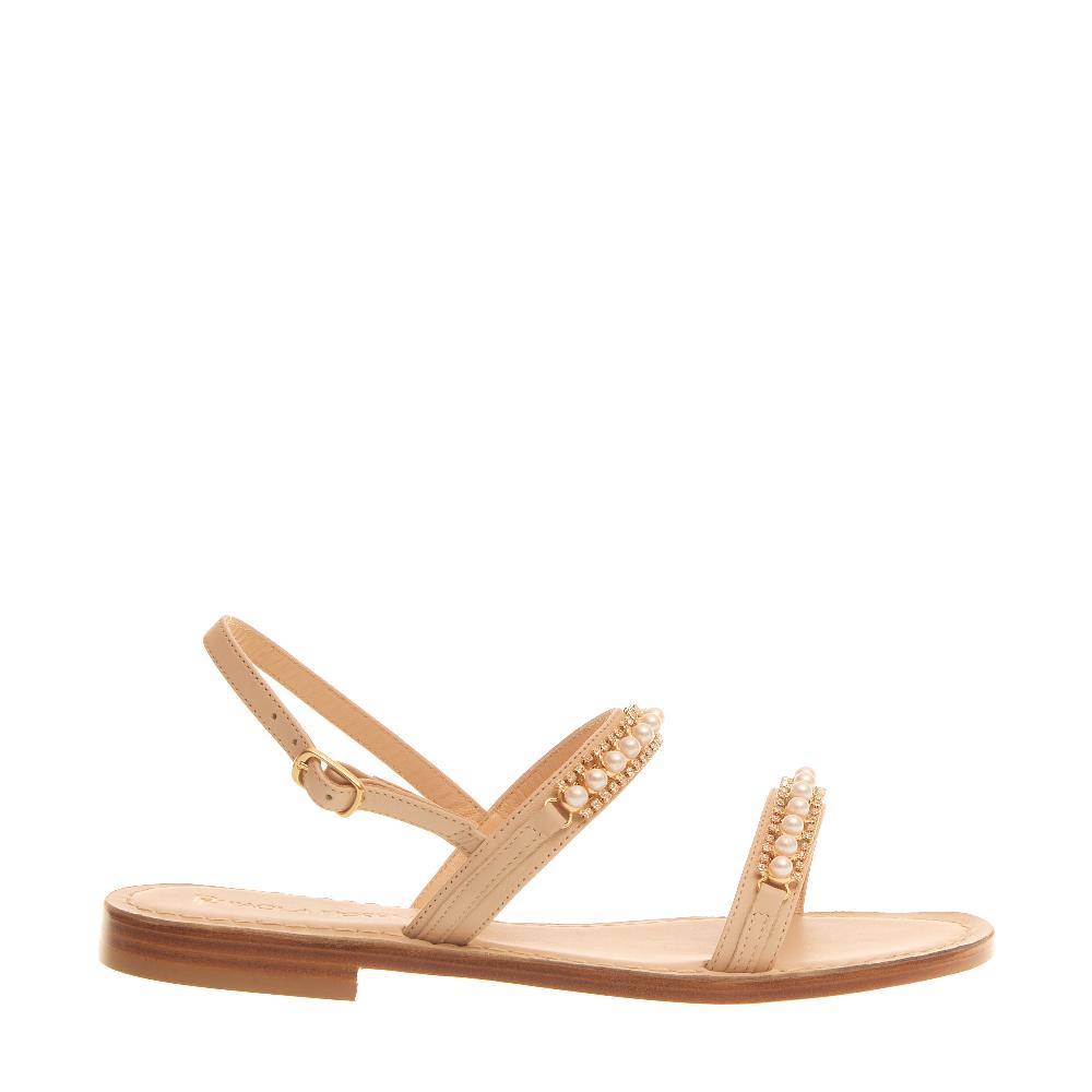 Sorelle Perego sandalo in pelle con perle Offerta Pasqua