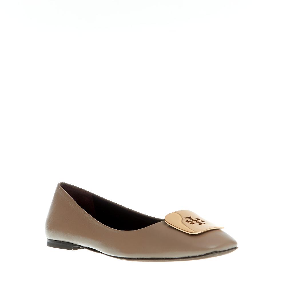 Sorelle Perego ballerina pelle fango logo oro Vendite Flash