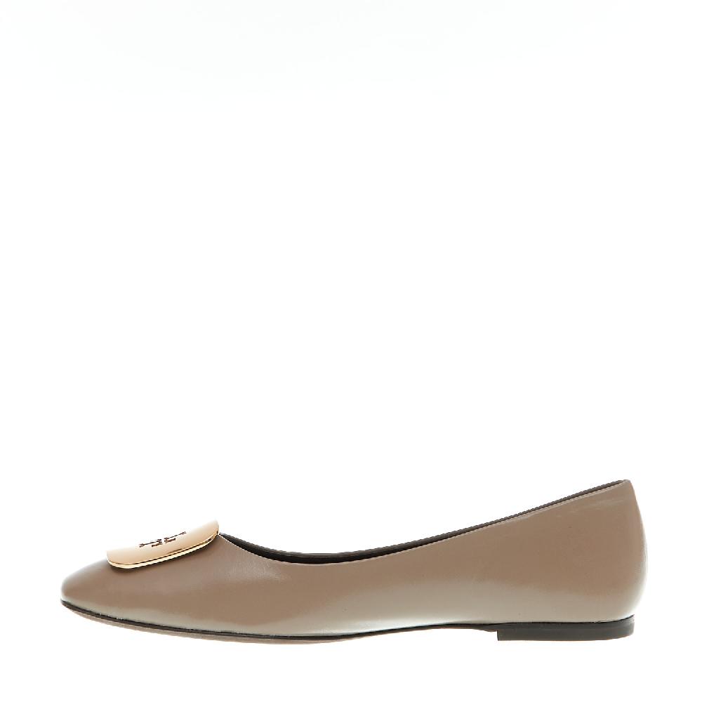 Sorelle Perego ballerina pelle fango logo oro Vendite Flash