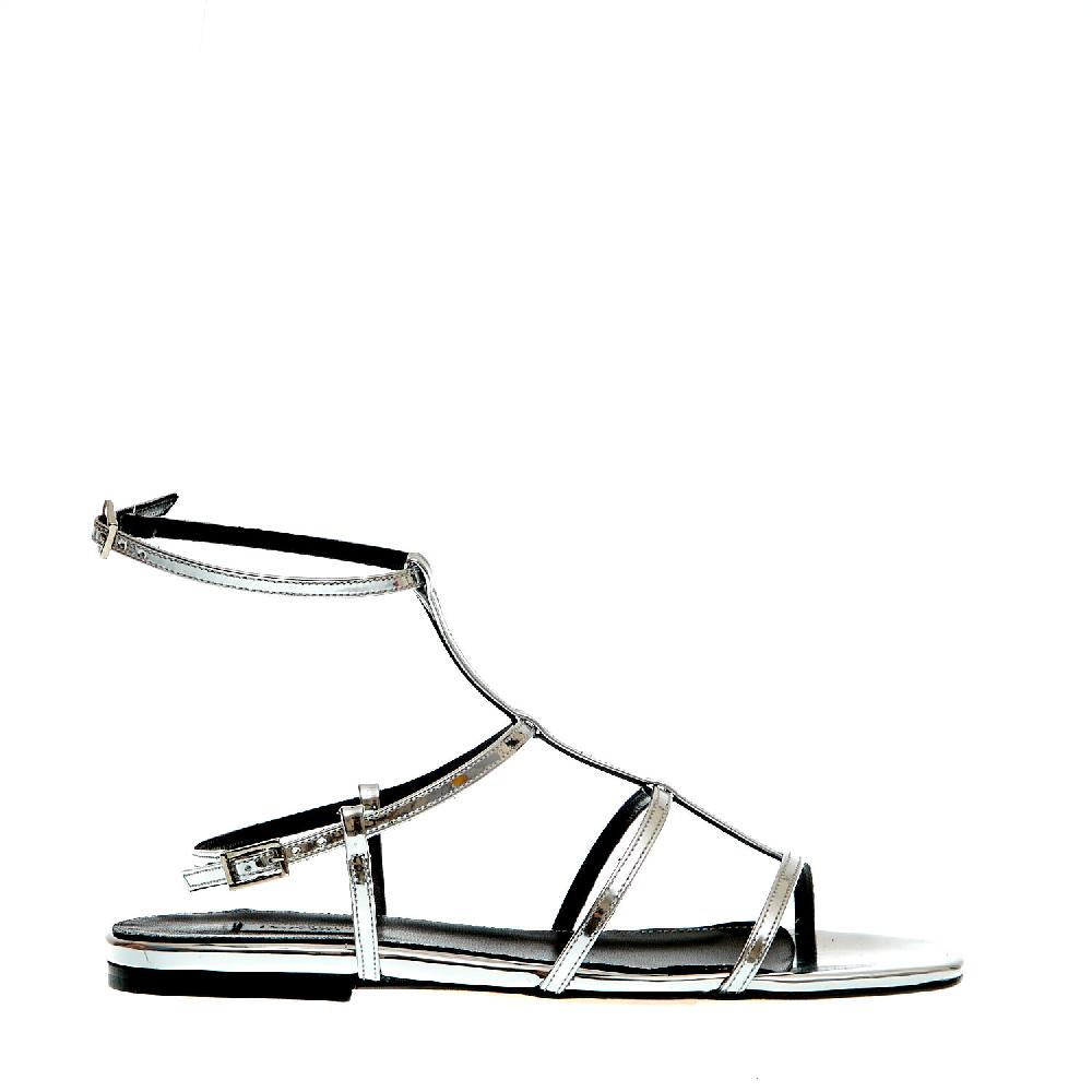 Sorelle Perego sandalo basso lintini argento In Saldo