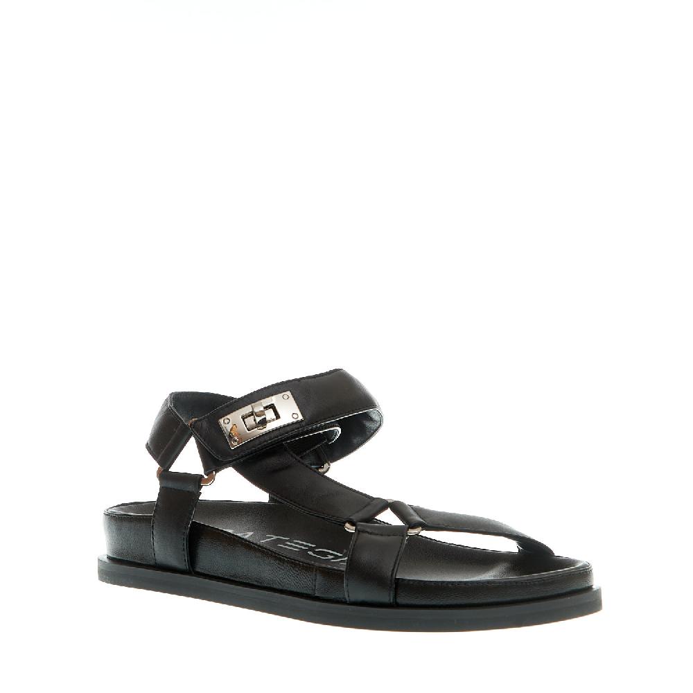 Sorelle Perego sandalo anatomico nero fibbie In Linea