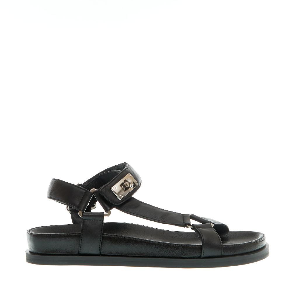 Sorelle Perego sandalo anatomico nero fibbie In Linea
