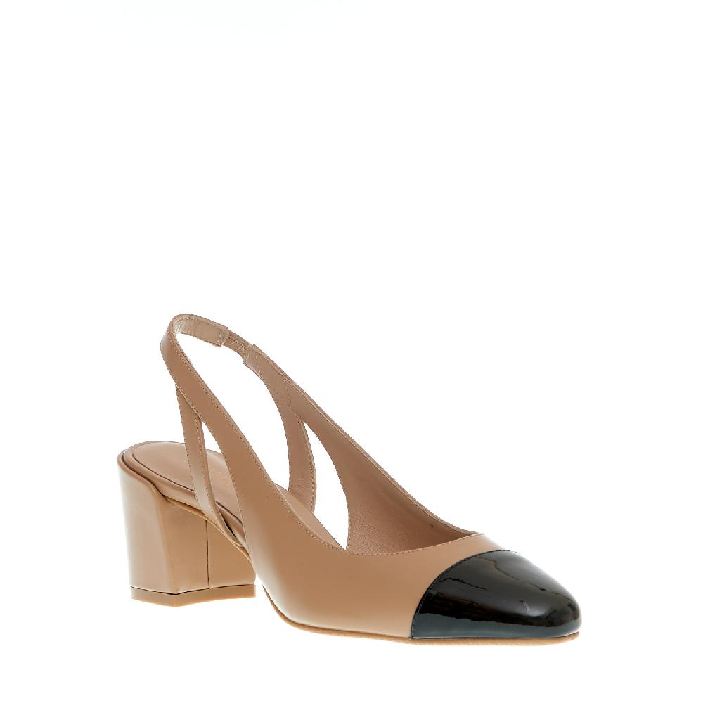 Sorelle Perego slingback beige e nera Promozione