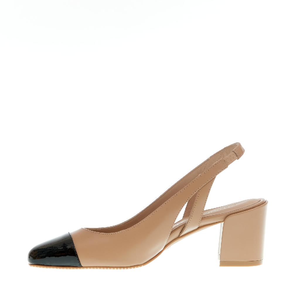 Sorelle Perego slingback beige e nera Promozione