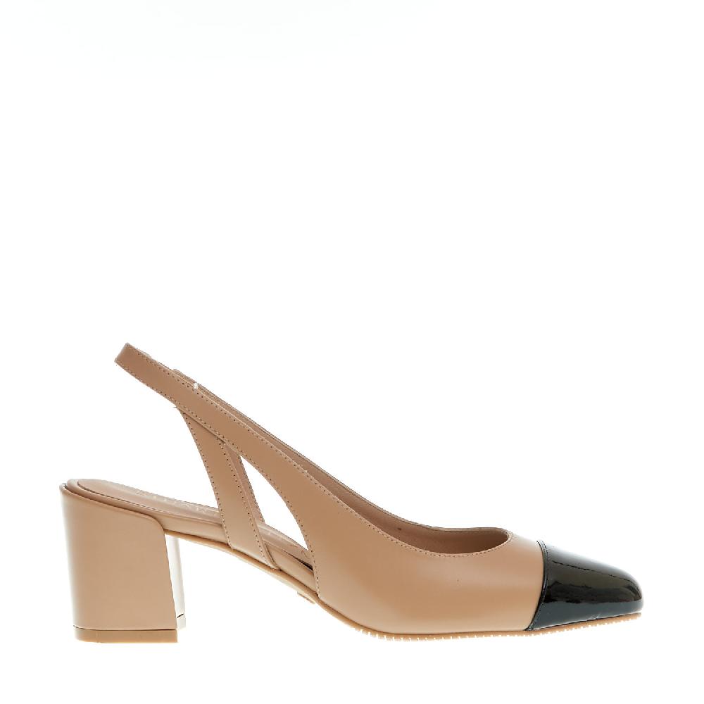 Sorelle Perego slingback beige e nera Promozione