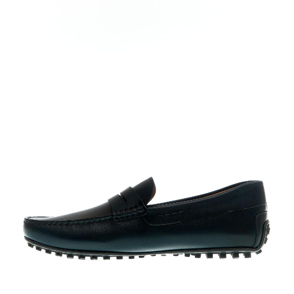 Sorelle Perego mocassino driver pelle blu Fino Al -60%