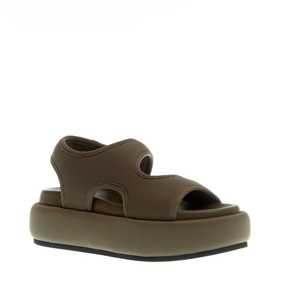 Sorelle Perego sandalo zeppa neoprene verdone In vendita