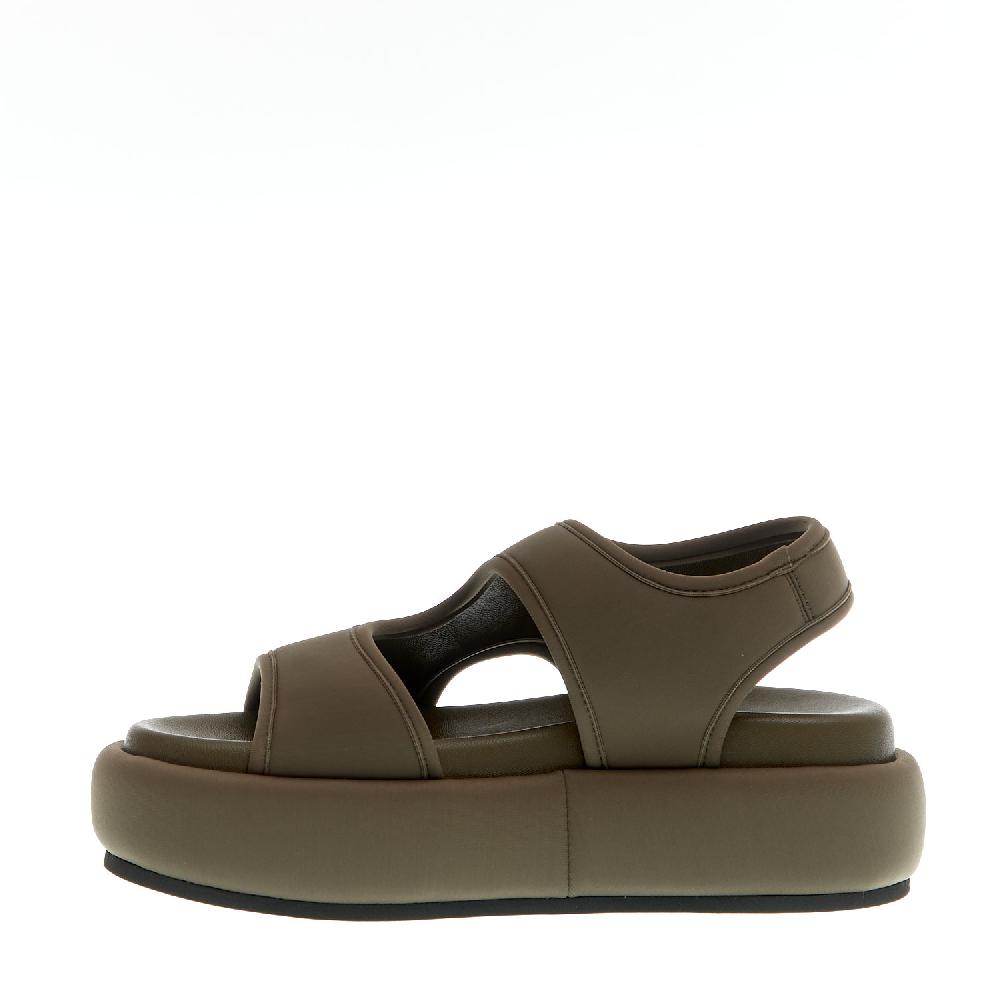 Sorelle Perego sandalo zeppa neoprene verdone In vendita