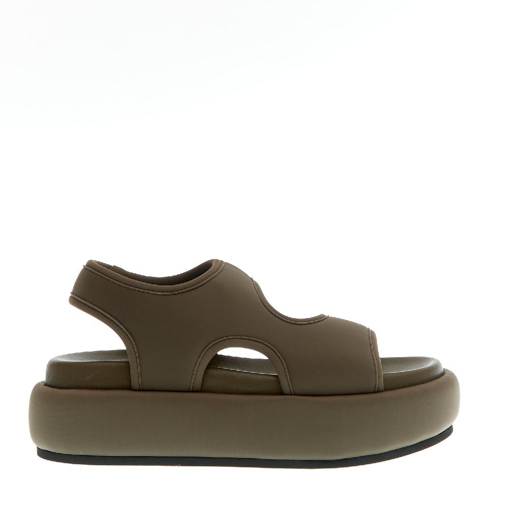 Sorelle Perego sandalo zeppa neoprene verdone In vendita