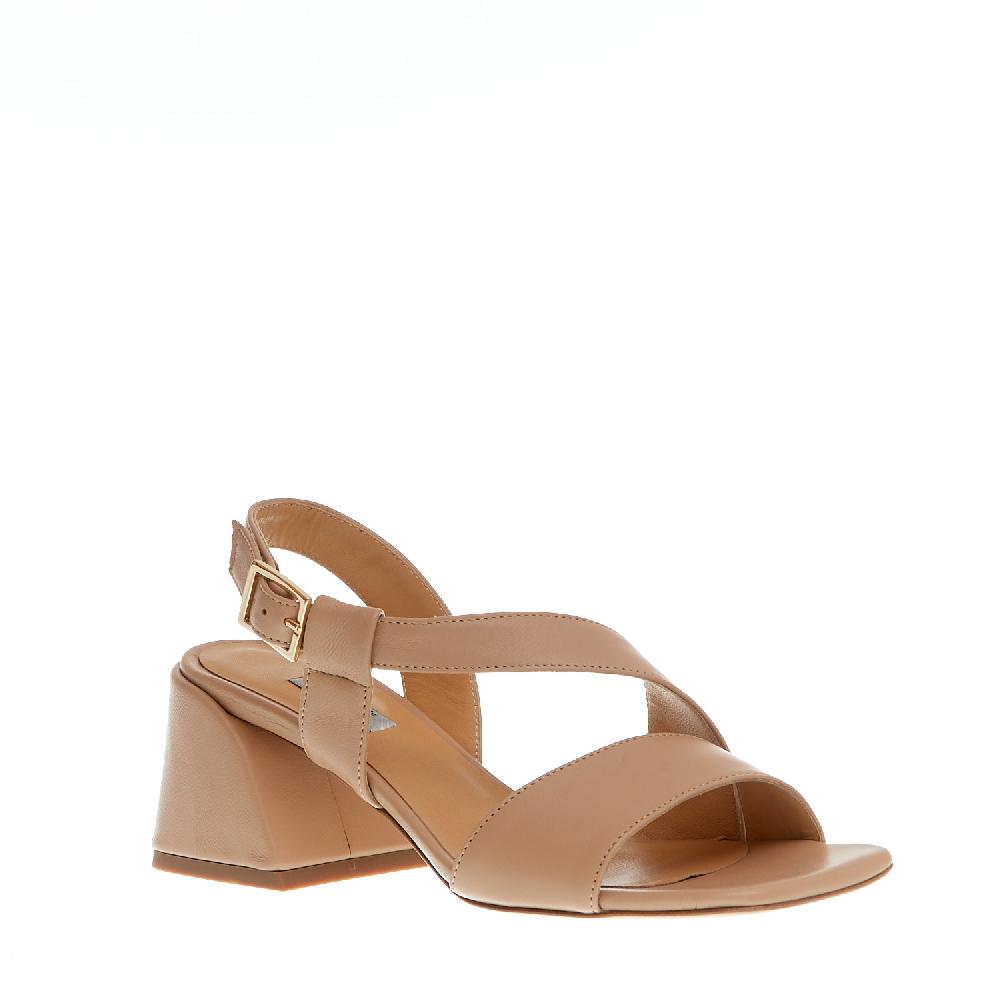Sorelle Perego sandalo pelle beige tacco 60 Affare Del Giorno