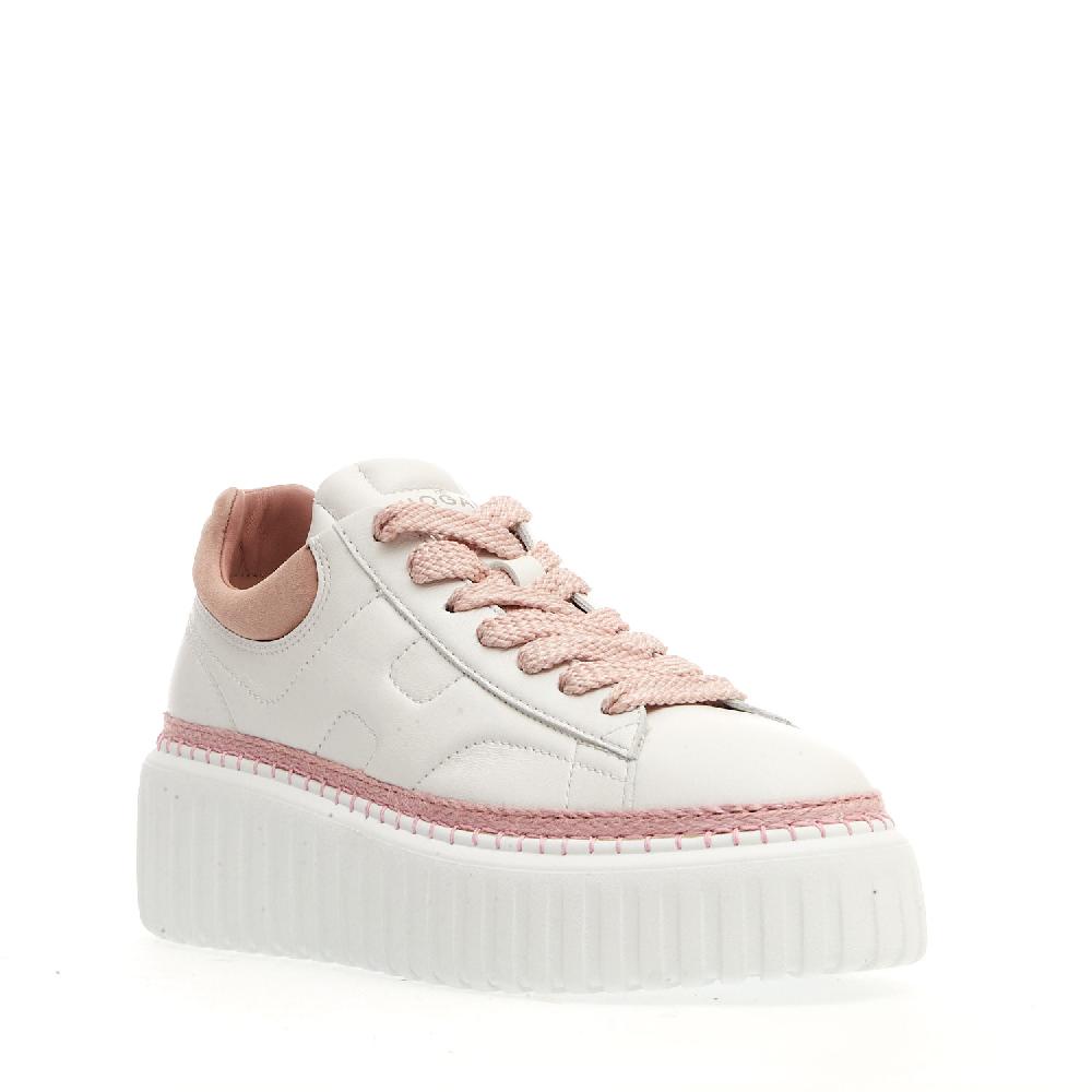 Sorelle Perego h stripe bianca e rosa Offerta