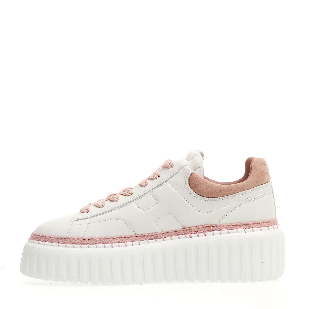 Sorelle Perego h stripe bianca e rosa Offerta
