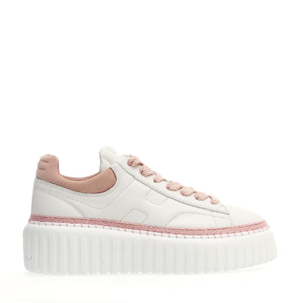 Sorelle Perego h stripe bianca e rosa Offerta