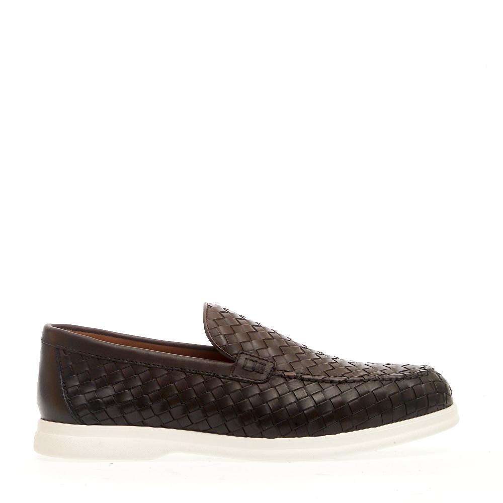 Sorelle Perego mocassino pelle intrecciata marrone Shopping Online