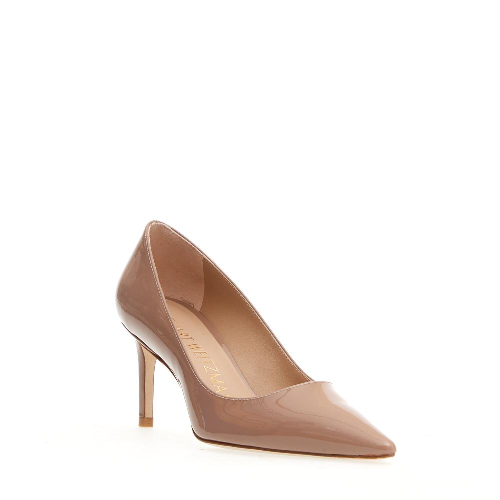 Sorelle Perego pump vernice nude tacco 75 mm Prezzo di fabbrica