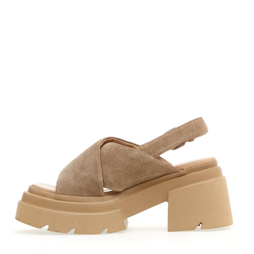 Sorelle Perego sandalo fondo gomma camoscio beige Flash Sale